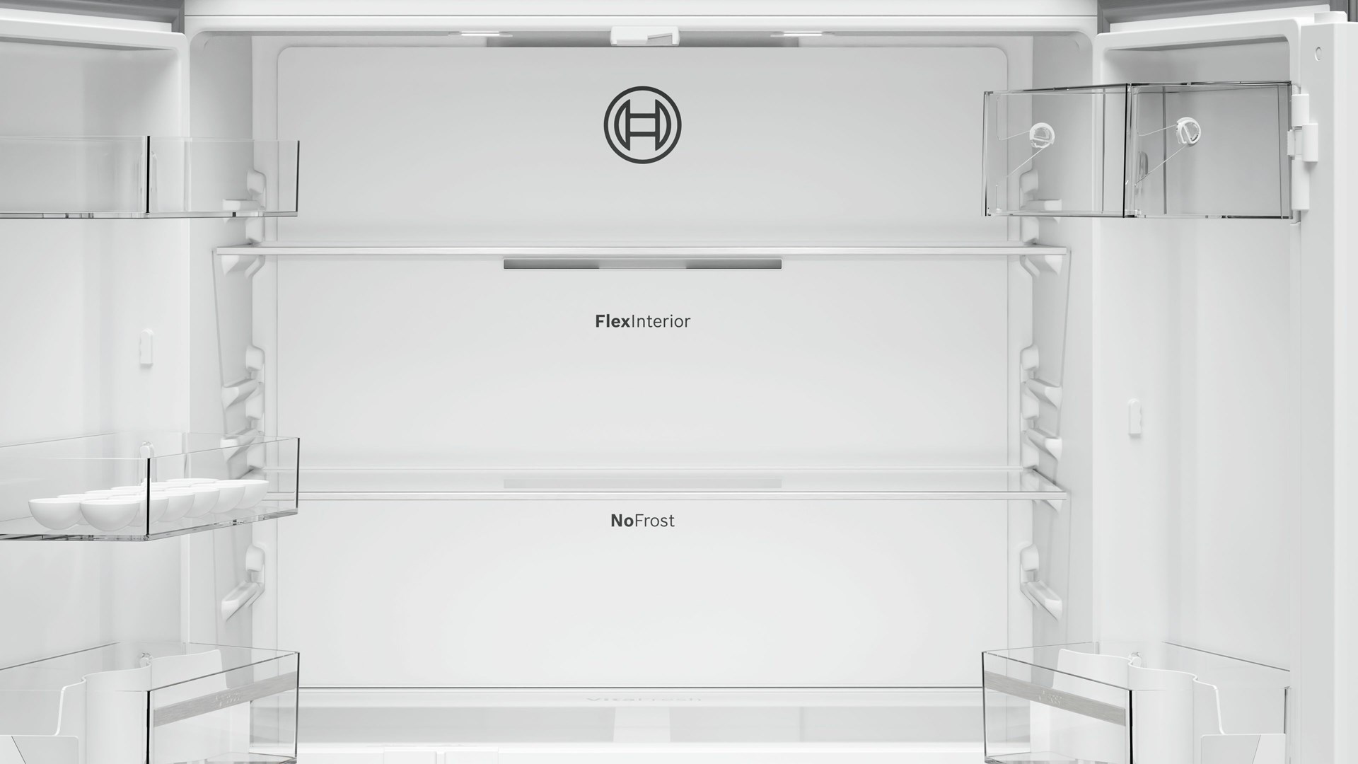 Bosch Serie 4 KFN96VPEA side-by-side refrigerator Freestanding 605 L E Stainless steel