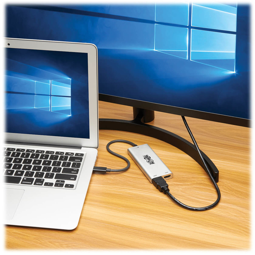 Tripp Lite MTB3-002-HD Dual-Monitor Thunderbolt 3 to HDMI Adapter (M/2xF) - 4K 60 Hz, 4:4:4, Silver