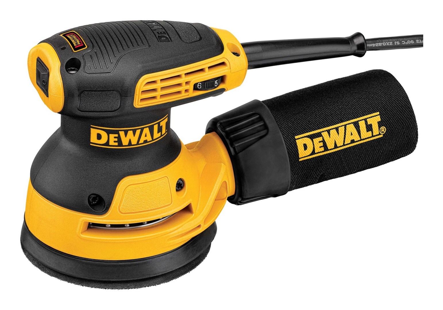 DeWALT DWE6423-QS portable sander Orbital sander 12000 OPM Black  Yellow 280 W