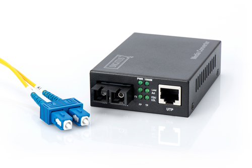 Digitus Gigabit Media Converter, RJ45 / SC