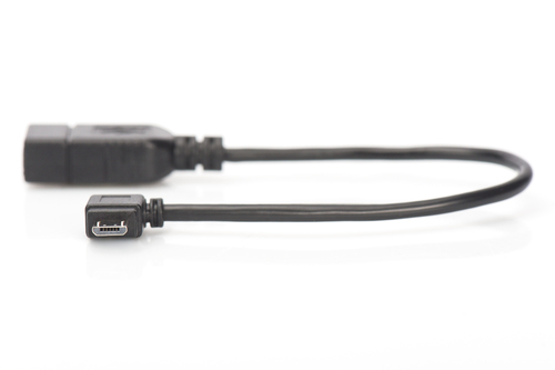 Digitus USB Adapter / Converter, OTG, micro B/M - A/F, 0.15m