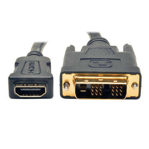 Tripp Lite P130-08N HDMI to DVI-D Adapter Cable (F/M), 8 in. (20.3 cm)
