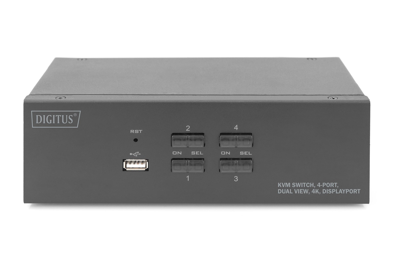 Digitus KVM Switch, 4 Port, Dual Display, 4K, DisplayPort®