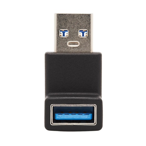 Tripp Lite U324-000-UP USB 3.0 SuperSpeed Adapter - USB-A to USB-A, M/F, Up Angle, Black