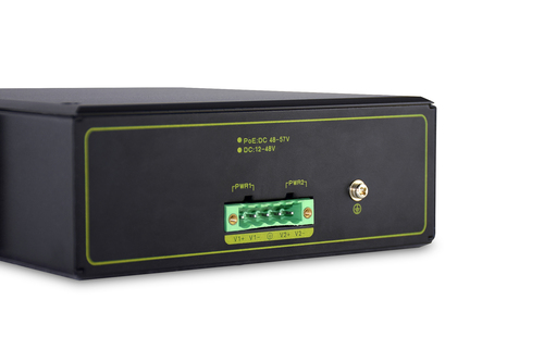 Digitus 4 port Gigabit Ethernet network PoE switch, industrial, unmanaged, 2 SFP uplink
