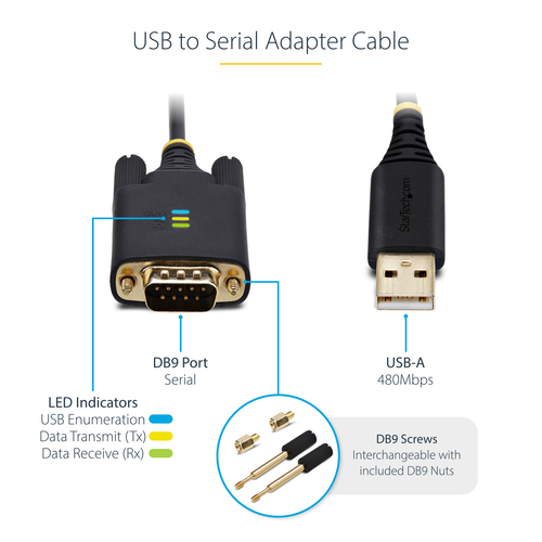 1P6FFC-USB-SERIAL - Cables & Adaptors by StarTech.com