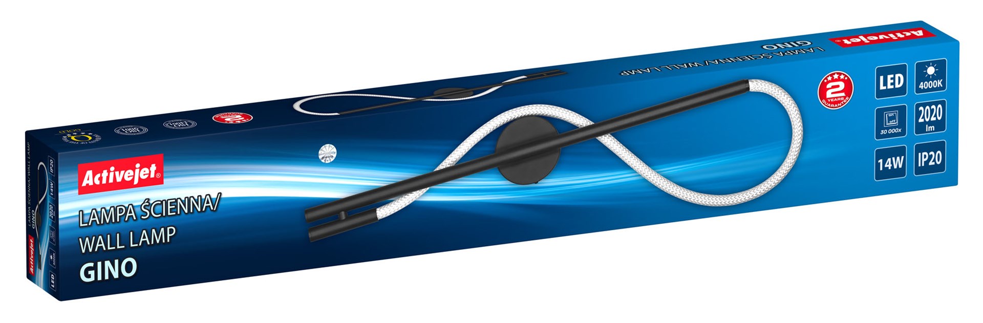 Activejet LED wall lamp AJE-GINO NW