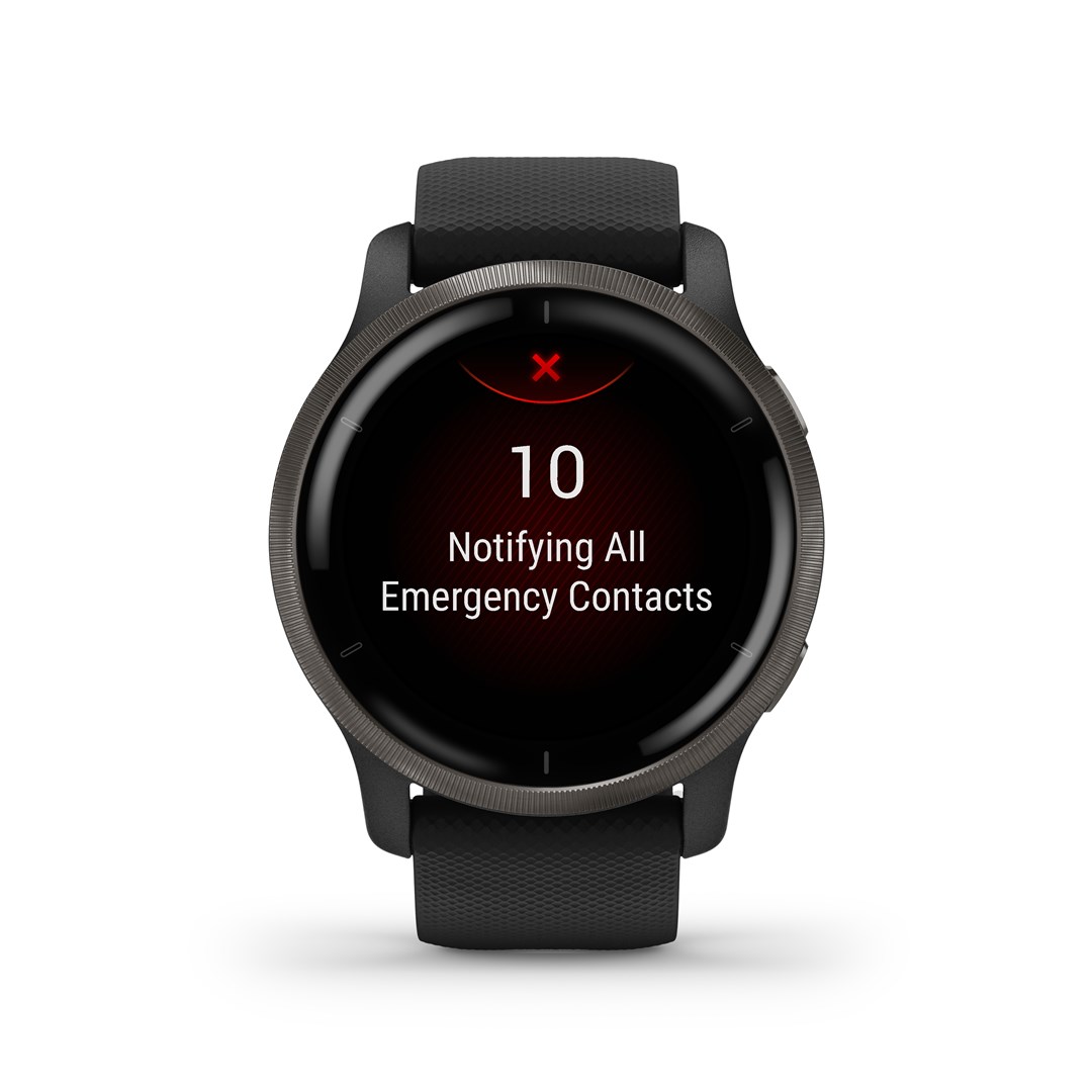 Garmin Venu 2 3.3 cm (1.3") AMOLED 45.4 mm Digital 416 x 416 pixels Touchscreen Wi-Fi GPS (satellite)