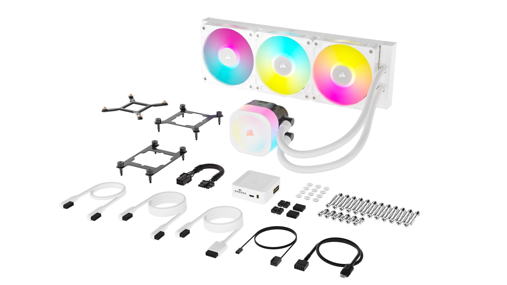 Corsair iCUE LINK TITAN RX RGB Processor All-in-one liquid cooler 12 cm White 1 pc(s)