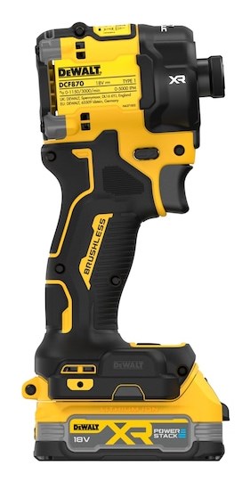 DeWALT DCF870E2T-QW power wrench 1/4  3000 RPM 56 N·m Black  Yellow 500 W 18 V