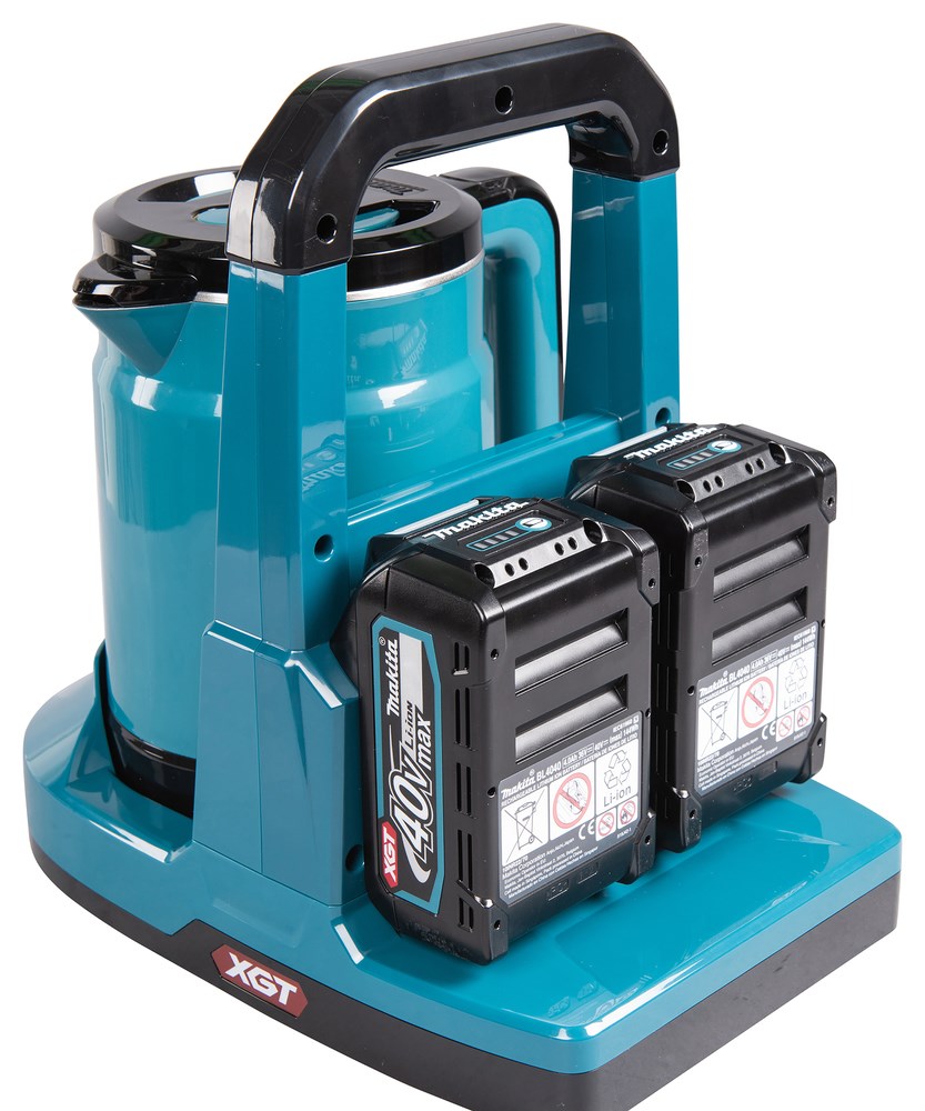 Makita KT001GZ electric kettle 0.8 L Black Blue