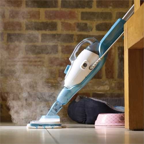 Black & Decker 9IN1 Steam-mop Upright steam cleaner 0.5 L Turquoise White 1300 W