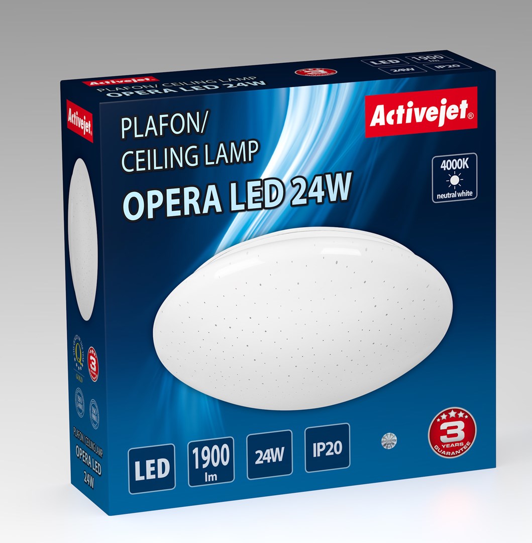 Modern LED ceiling plafond Activejet OPERA LED 24W