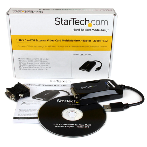 StarTech.com USB 3.0 to DVI / VGA Adapter – 2048x1152