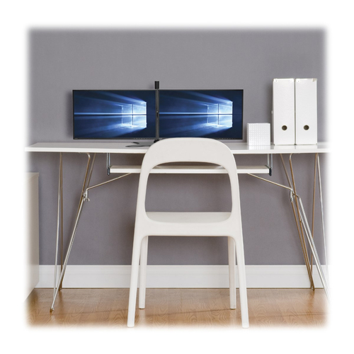 Tripp Lite DDR1327SDD Dual-Monitor Desktop Mount Stand for 13" to 27" Flat-Screen Displays