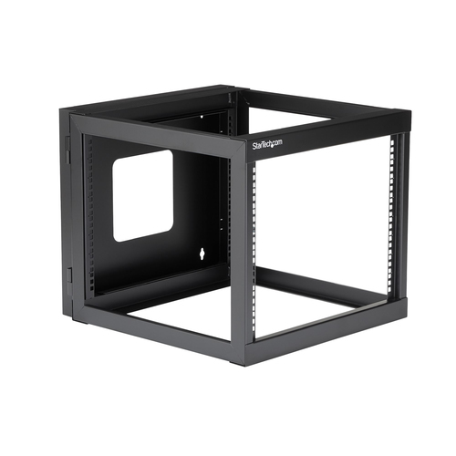 StarTech.com 8U Hinged Open Frame Wall-Mount Server Rack - 22 in. Deep