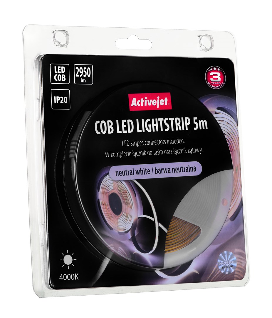Activejet AJE-COB 5m neut strip light Universal strip light Indoor