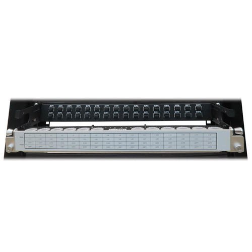 Tripp Lite N48LSM-32X32 Spine-Leaf MPO Panel with Key-Up to Key-Up MTP/MPO Adapter - 12F MTP/MPO-PC M/M, 8F OM4 Multimode, 32 x 32 Ports, 1U