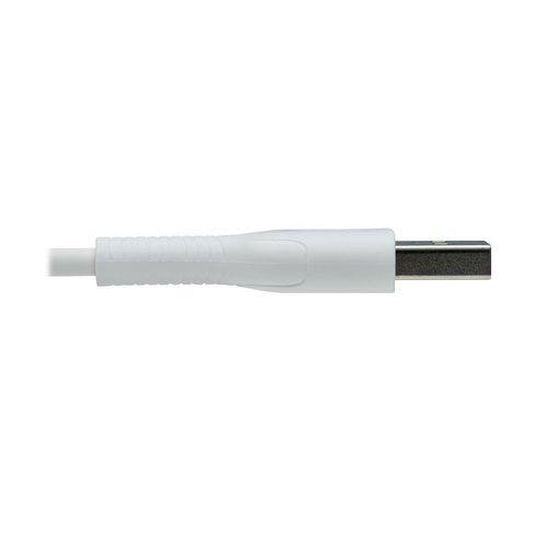 Tripp Lite M100AB-03M-WH Safe-IT USB-A to Lightning Sync/Charge Antibacterial Cable (M/M), MFi Certified, White, 3 m (9.8 ft.)