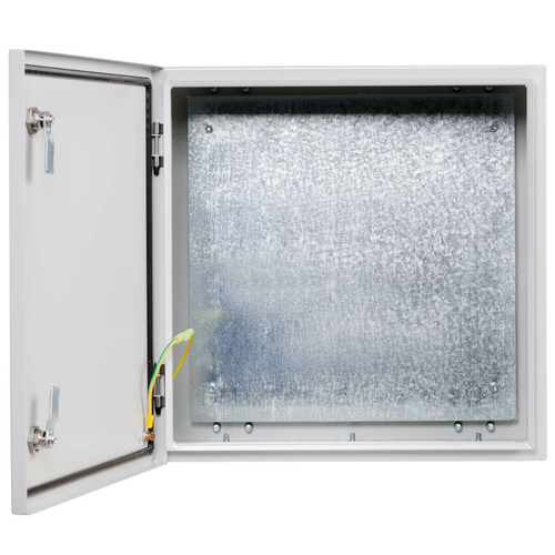 Tripp Lite SRIN4181810 SmartRack Outdoor Industrial Enclosure with Lock - NEMA 4, Surface Mount, Metal Construction, 18 x 18 x 10 in., Gray