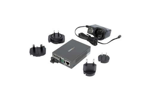 StarTech.com Multimode (MM) SC Fiber Media Converter for 10/100/1000 Network - 550m Range - Gigabit Ethernet - 850nm - Full Duplex