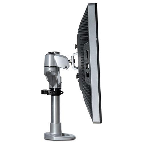 StarTech.com Desk Mount Monitor Arm - VESA or Apple iMac/Thunderbolt or Ultrawide Display up to 14kg - Articulating Height Adjustable Single Desktop Monitor Pole Mount - Clamp/Grommet
