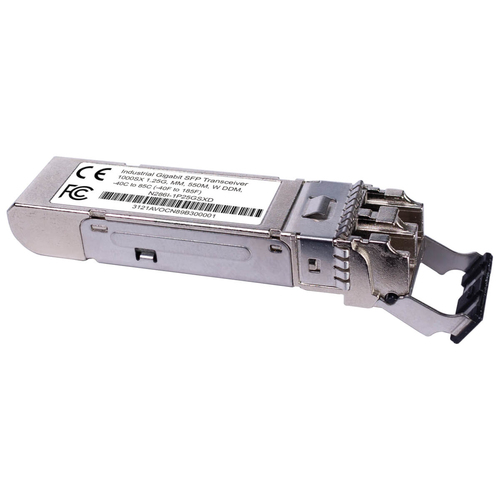 Tripp Lite N286I-1P25GSXD Industrial Gigabit SFP Transceiver - 1000Base-SX, Multimode, LC Duplex, DDM, -40° to 85°C, 550 m (1,804 ft.)