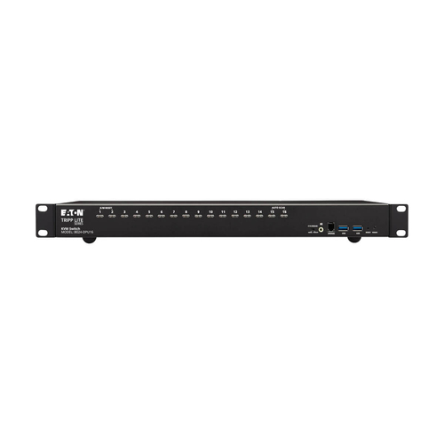 Tripp Lite B024-DPU16 16-Port DisplayPort/USB KVM Switch with Audio/Video and USB Peripheral Sharing, 4K 60 Hz, 1U Rack-Mount