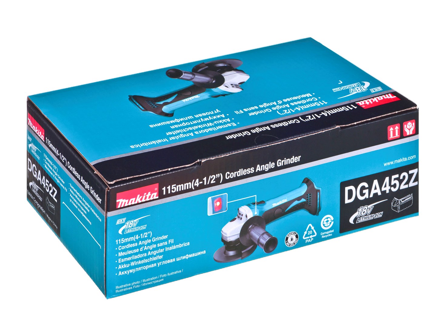 Makita DGA452Z angle grinder 11.5 cm 10000 RPM 2.1 kg