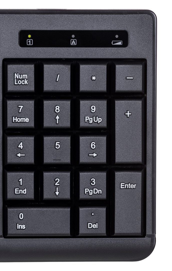 Activejet Wireless keyboard K-3803SW, battery-powered 1x 1.5V AAA