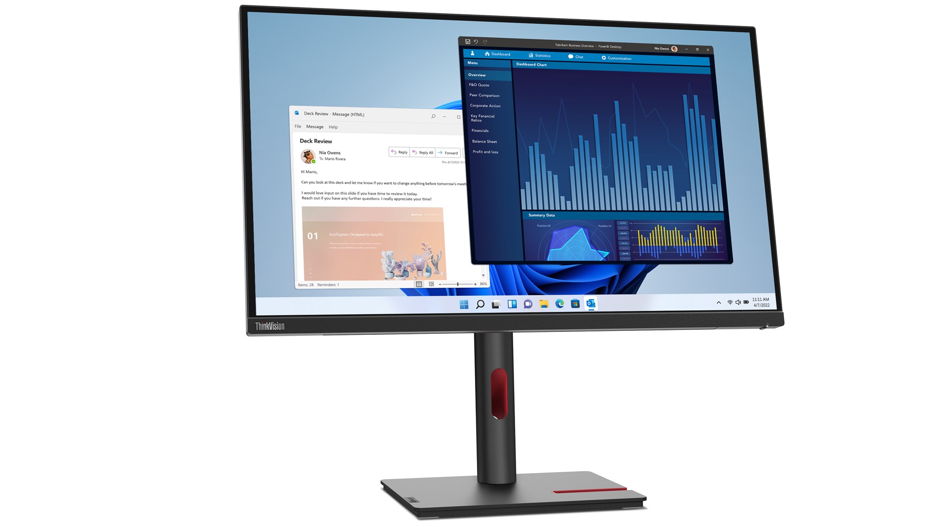 Lenovo ThinkVision T27p-30 LED display 68.6 cm (27") 3840 x 2160 pixels 4K Ultra HD Black