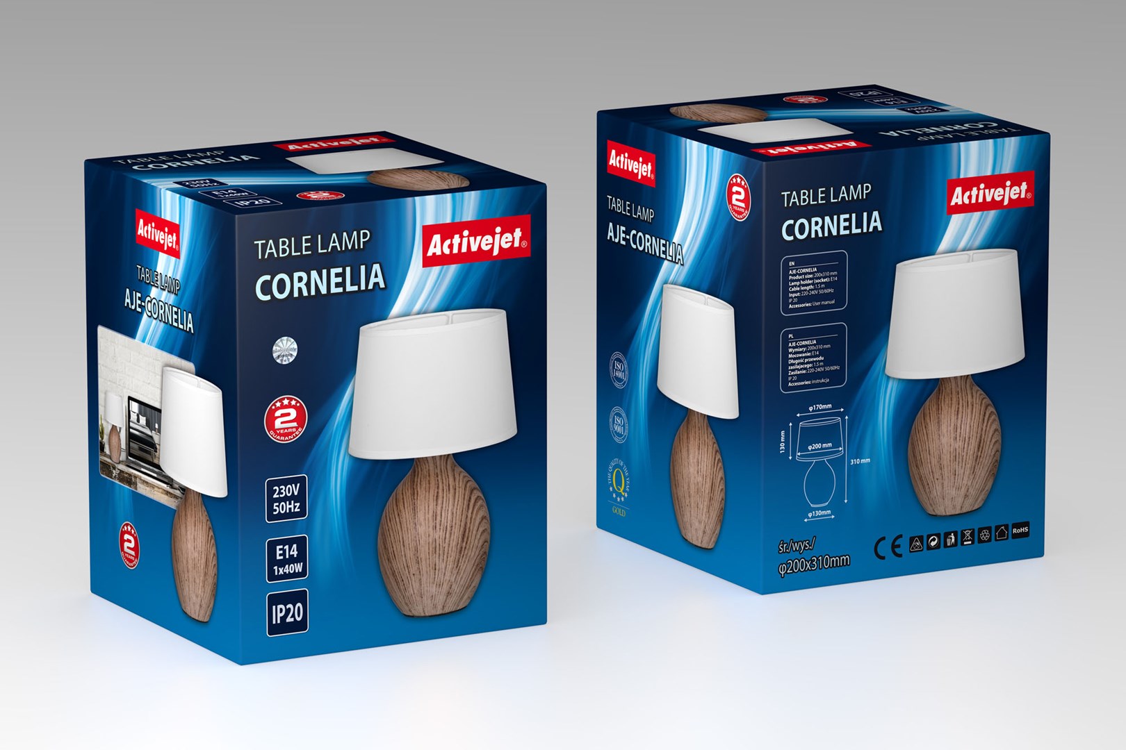 Activejet table lamp AJE-CORNELIA E14