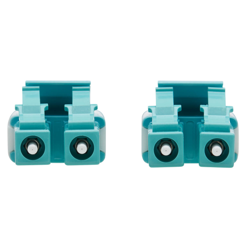 Tripp Lite N821-15M-AQ-AR 100G Duplex Multimode 50/125 OM4 Armored Fiber Optic Cable (LC/LC Duplex M/M), LSZH, Aqua, 15 m (49.2 ft.)