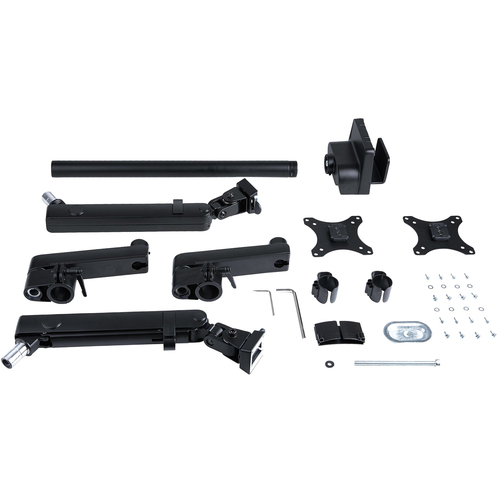 StarTech.com Desk Mount Dual Monitor Arm, Full Motion Monitor Mount for 2x VESA Displays up to 32" (17.6lb/8kg), Height Adjustable, Clamp/Grommet Mount, Mechanical Spring