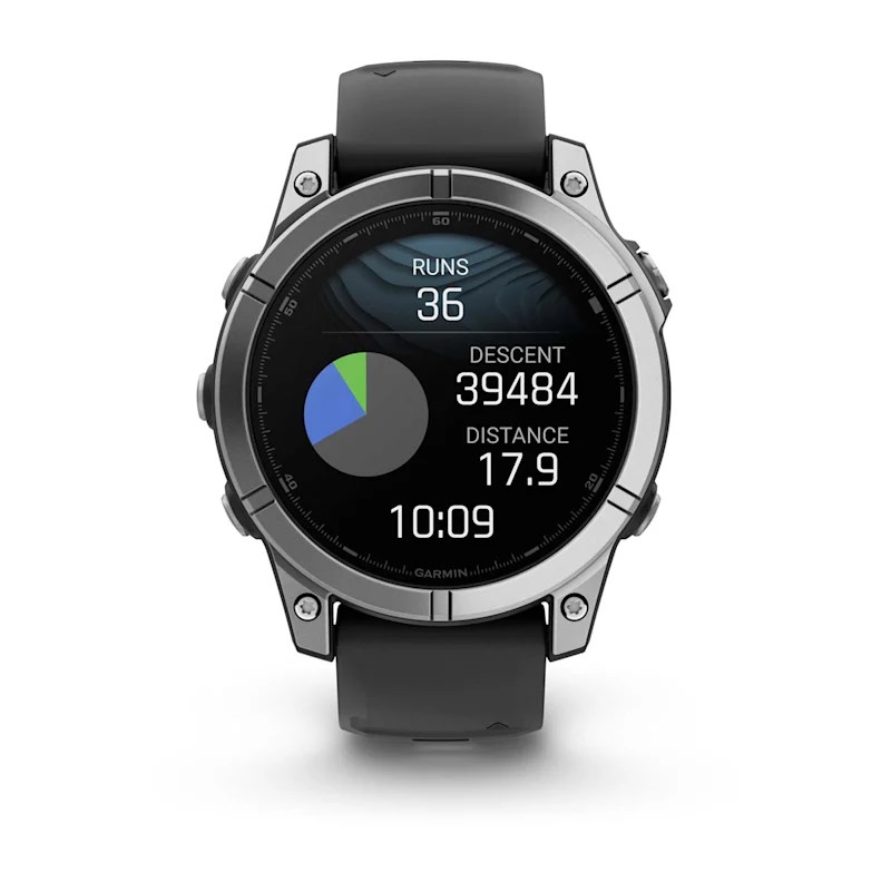 Garmin Fenix E 3.3 cm (1.3") AMOLED 47 mm Digital 454 x 454 pixels Touchscreen Stainless steel Wi-Fi GPS (satellite)
