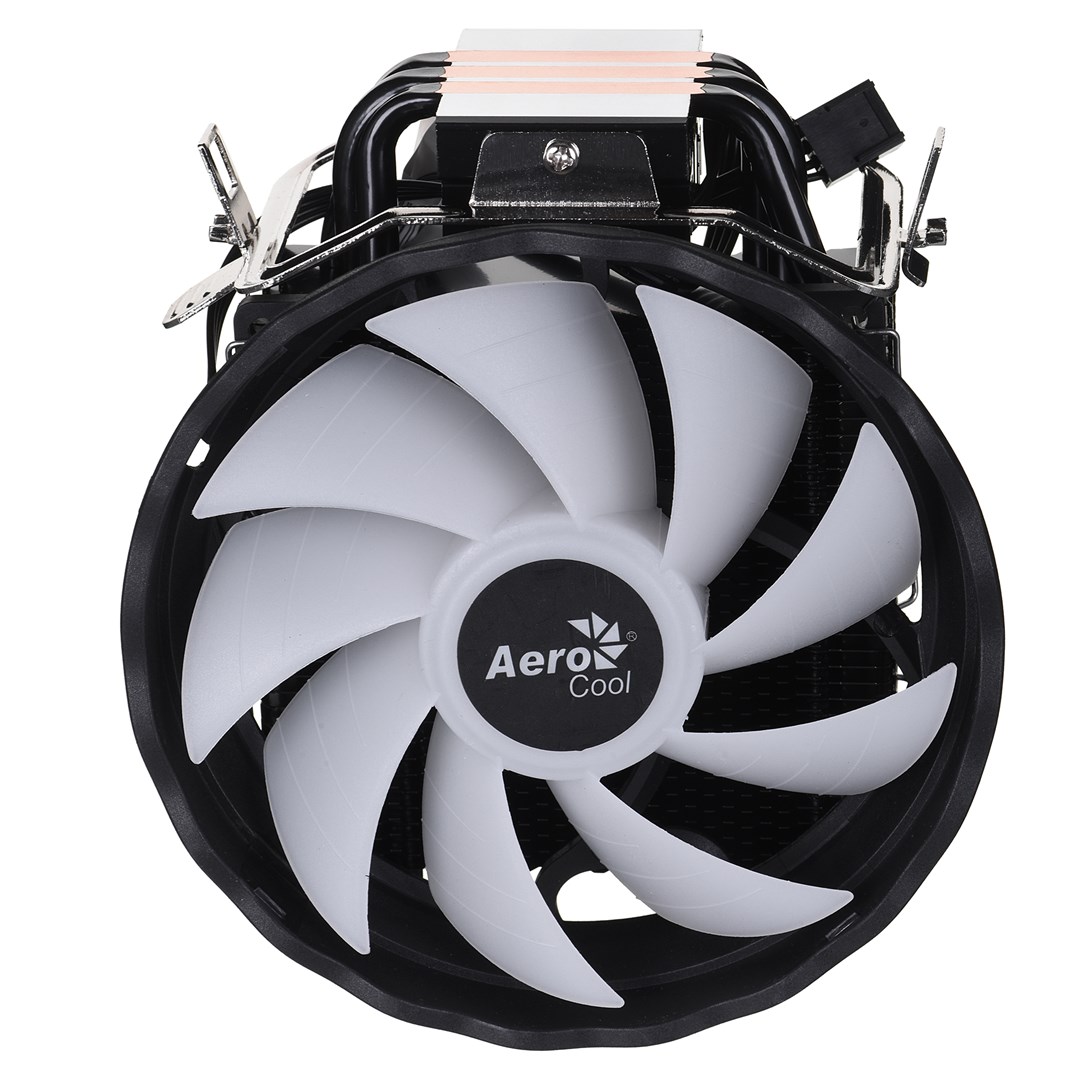 Aerocool Rave 3 FRGB Processor Air cooler 12 cm Black, White 1 pc(s)