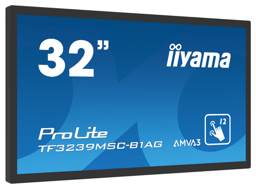 iiyama ProLite TF3239MSC-B1AG-STD computer monitor 80 cm (31.5") 1920 x 1080 pixels Full HD LED Touchscreen Multi-user Black