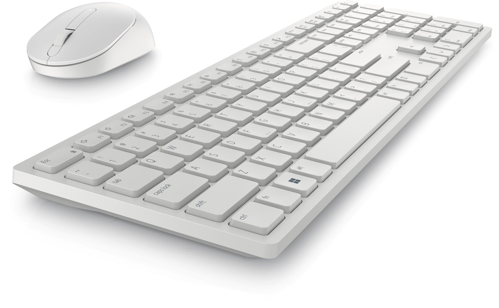 DELL Pro Keyboard and Mouse - KM5221W - US International (QWERTY) - White