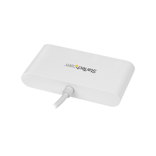 StarTech.com 4 Port USB C Hub with 4x USB-A Ports (USB 3.0 SuperSpeed 5Gbps) - USB Bus Powered - Portable/Laptop USB-C to USB-A Adapter Hub - USB 3.1 Gen 1/USB 3.2 Gen 1 Type-C Hub - White~4 Port USB C Hub with 4x USB-A Ports (USB 3.0 SuperSpeed 5Gbps) - USB Bus Powered - Portable/Laptop USB-C to USB-A Adapter Hub - USB 3.2 Gen 1 Type-C Hub - White