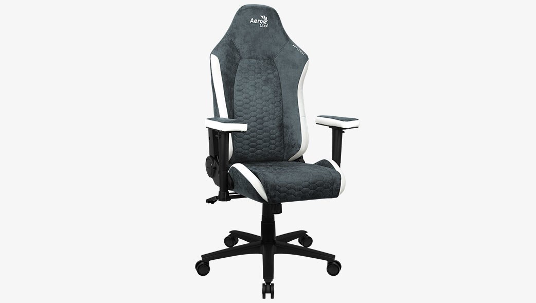 Aerocool Crown AeroSuede Universal gaming chair Padded seat Blue  Steel