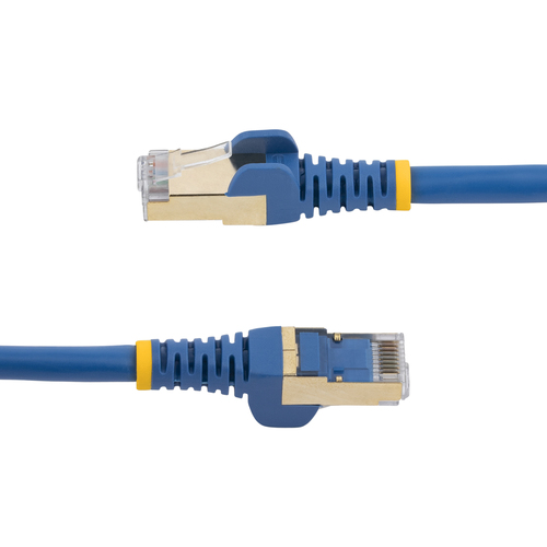 StarTech.com 7m CAT6a Ethernet Cable - 10 Gigabit Shielded Snagless RJ45 100W PoE Patch Cord - 10GbE STP Network Cable w/Strain Relief - Blue Fluke Tested/Wiring is UL Certified/TIA