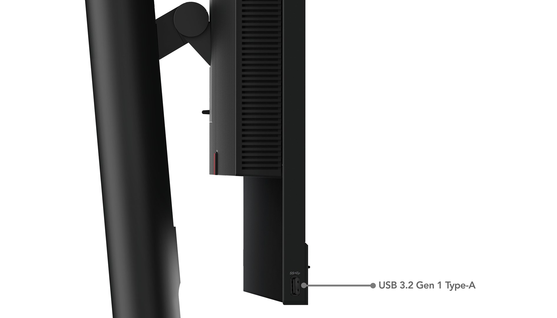 Lenovo ThinkCentre Tiny-In-One 24 Gen 5 LED display 60.5 cm (23.8") 1920 x 1080 pixels Full HD Black