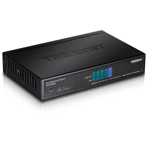 Trendnet TPE-TG50ES network switch Managed Gigabit Ethernet (10/100/1000) Power over Ethernet (PoE) Black
