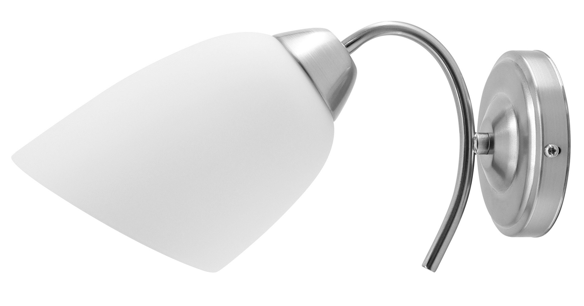 Classic single wall lamp Activejet NIKITA nickel E27 for the living room