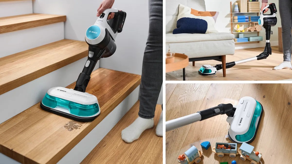 Bosch BCS71HYG1 stick vacuum/electric broom Battery Dry&wet HEPA Bagless 0.3 L 23.5 W Black, White 3 Ah
