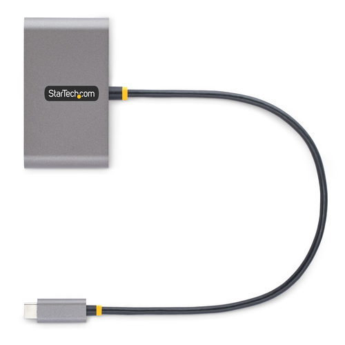 StarTech.com 4-Port USB-C Hub with 100W Power Delivery Pass-Through - 2x USB-A + 2x USB-C - USB 3.0 5Gbps - 1ft (30cm) Long Cable - Portable USB Type-C to USB-A/C Hub