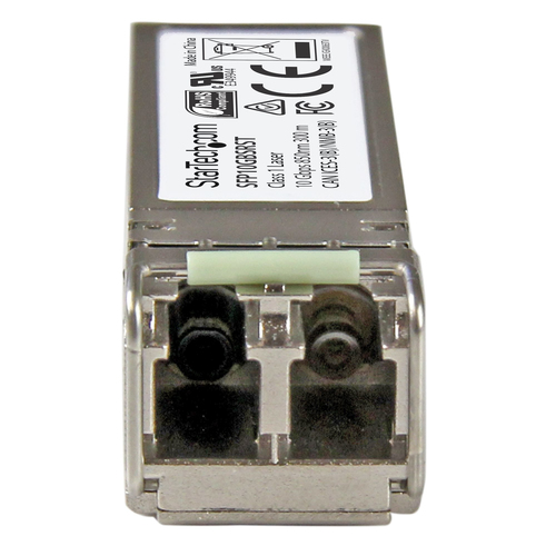 StarTech.com MSA Compliant SFP+ Transceiver Module - 10GBASE-SR~MSA Uncoded SFP+ Module - 10GBASE-SR - 10GbE Multi Mode Fiber (MMF) Optic Transceiver - 10GE Gigabit Ethernet SFP+ - LC 300m - 850nm - DDM