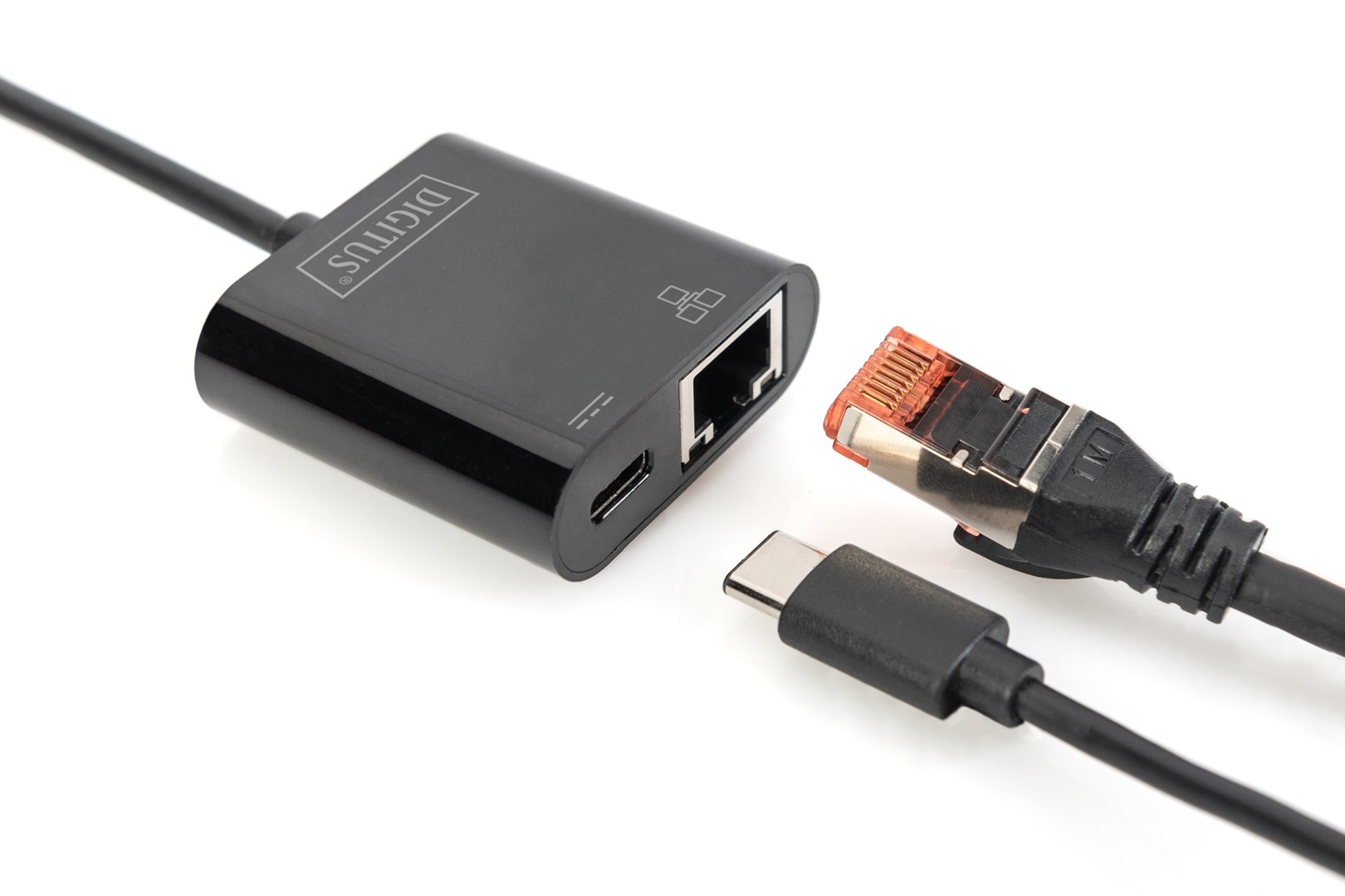 Digitus USB Type-C™ Gigabit Ethernet adapter with Power Delivery support