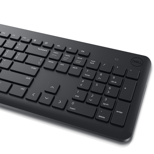 DELL KM3322W keyboard Mouse included Office RF Wireless US International Black
