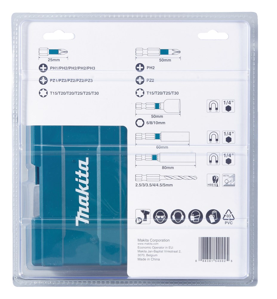 Makita B-66896 drill bit Drill bit set